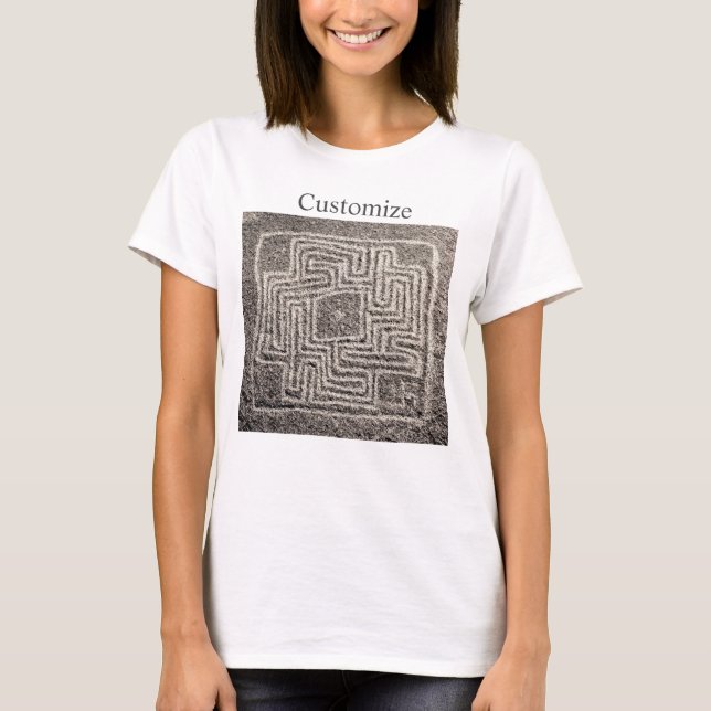 Hemet Maze Stone Thunder_Cove  T Shirt (Framsida)