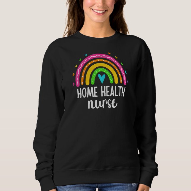Hemhälsovård för kvinnor LVN Rn Rainbow Hemhälsa T Shirt (Framsida)