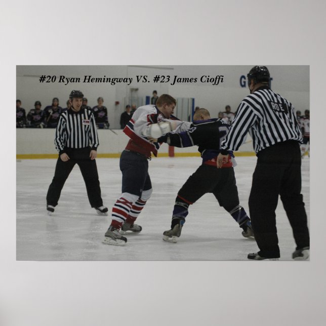 Hemi, #20 Ryan Hemingway VS. #23 James Cioffi Poster (Framsidan)