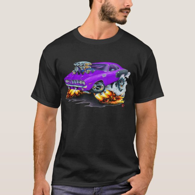 Hemi Cuda lilabil 1971 T-shirt (Framsida)