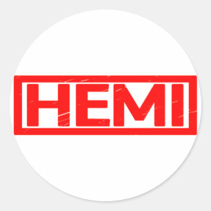 Hemi Frimärke Runt Klistermärke