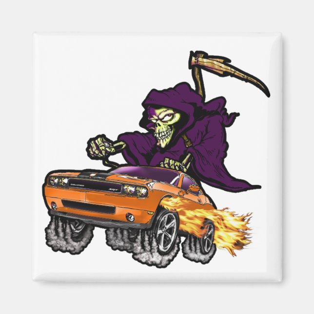 Hemi Orange Challenger SRT8 Magnet (Framsidan)