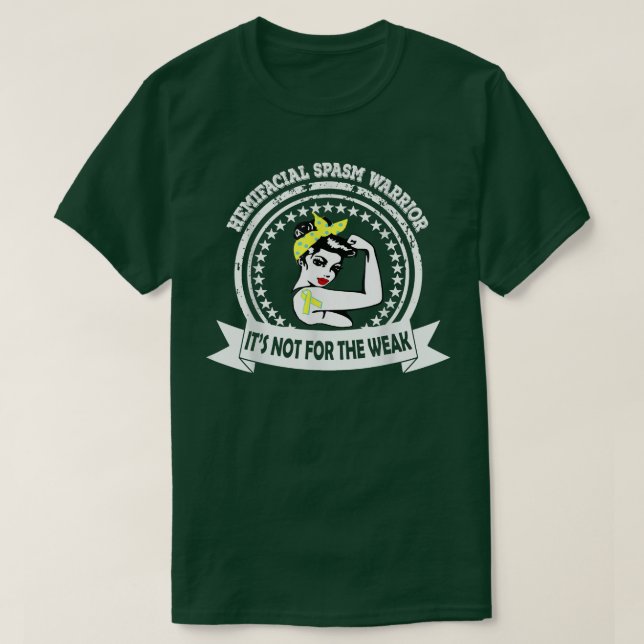 Hemifacial Spasm Warrior Shirt Det är inte för oss T (Design framsida)