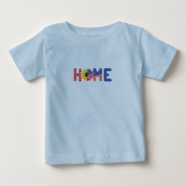 Hemillustration 4:e juli t shirt (Framsida)