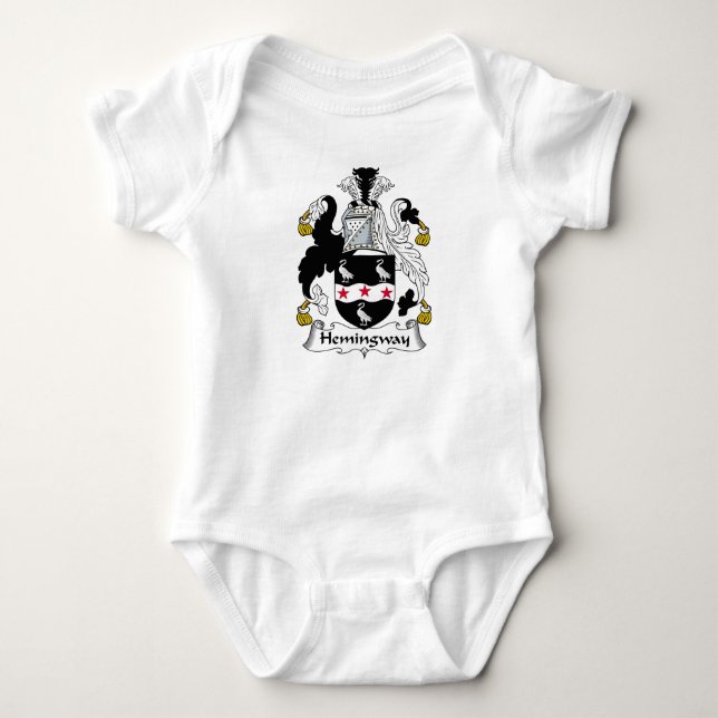 Hemingway familjvapensköld t shirt (Framsida)