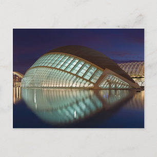 Hemisfär i Valencia Spanien Vykort