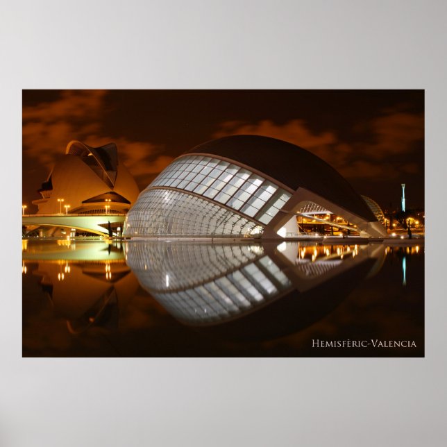 Hemisferic Valencia, Ciudad de las Artes y las Cie Poster (Framsidan)