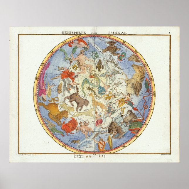 Hemisphere Boreal | John Flamsteed Poster (Framsidan)
