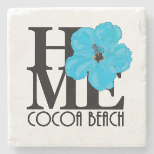 HEMKATBeach Blue Hibiscus Stenunderlägg