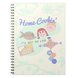 Hemkokning - funny Dinnertime Art-design Anteckningsbok Med Spiral