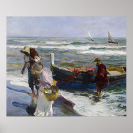 Hemkomst från fiske, Joaquin Sorolla y Bastida Poster