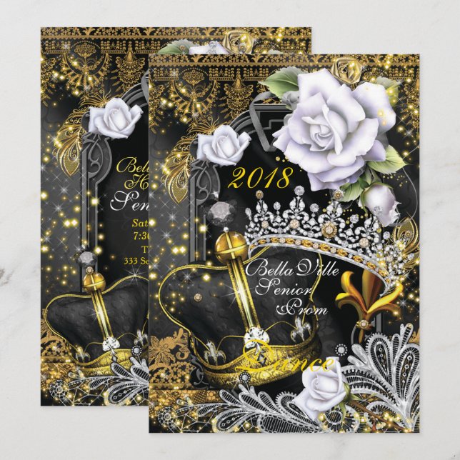 Hemkomstbalen på skolan inbjudningar (Fram/baksida)