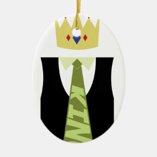 HemkomstkungTie Julgransprydnad Keramik