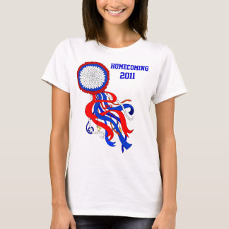 HemkomstT-tröja in med röd vit- och blåttmorsa T Shirt