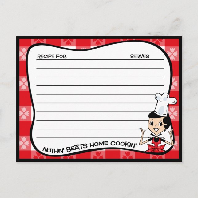 Hemkookins mottagarkort vykort (Framsida)