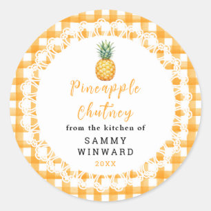 Hemlagad Ananas Chutney Burk Etikett