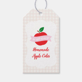 Hemlagad Äppelcidar Flickor Födelsedag Presentetikett