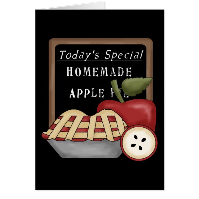 Hemlagad Apple paj OBS Kort (Framsidan)
