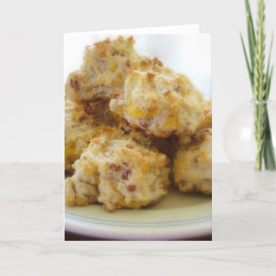 Hemlagad baconCheddarkex Notecards Kort