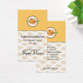 Hemlagad Bad & Kropps Ringblomma Vildblomma Presen Visitkort