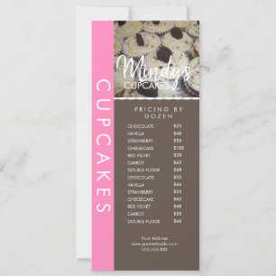 Hemlagad Bageri Cupcakes Flyer Prislista C Inbjudningar