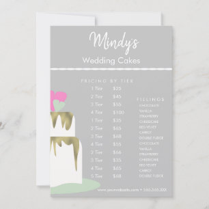 Hemlagad Bakar Cupcakes Flyer Prislista Kort