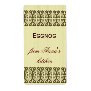 Hemlagad eggnogpersonliggräns fraktsedel