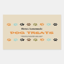 Hemlagad etikett för hundfestburk