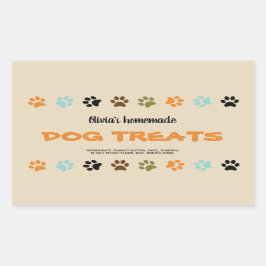 Hemlagad etikett för hundfestburk