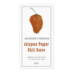 Hemlagad het sauce Jalapenpeppar chilisaus Fraktsedel