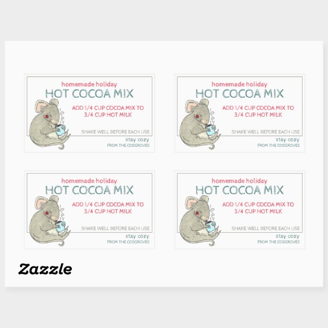 Hemlagad Jul Gör Het Kokt Kakao Burk Etikett (Ark)