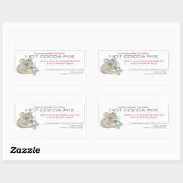 Hemlagad Jul Gör-Var-Själv-Varmluftsburk Etikett