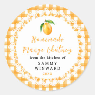 Hemlagad Mangochutney Burk Etikett