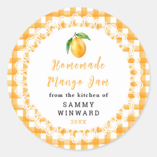 Hemlagad Mangosylt Etikett