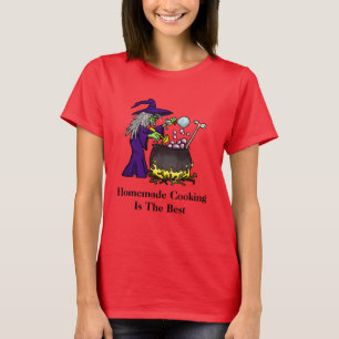 Hemlagad matlagninghäxaHalloween T-tröja Tee Shirt