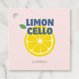 Hemlagad Modern Ljusrosa Kärlek Limoncello Likör Gåvor Etiketter