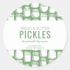 Hemlagad Pickle Rund Klistermärke
