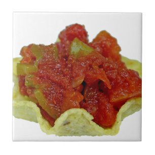 Hemlagad salsa kakelplatta