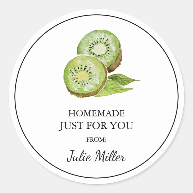 Hemlagad speciellt för dig kiwi etikett (Framsida)