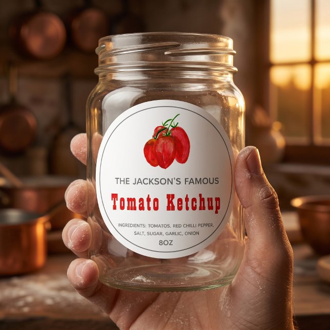 Hemlagad Tomatketchup | Sås Etikett (Skapare uppladdad)