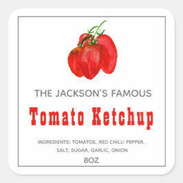 Hemlagad Tomatketchup | Sås Etikett