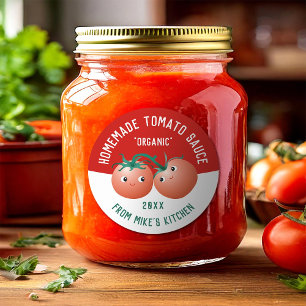 Hemlagad tomatsås Etikett med anpassad text