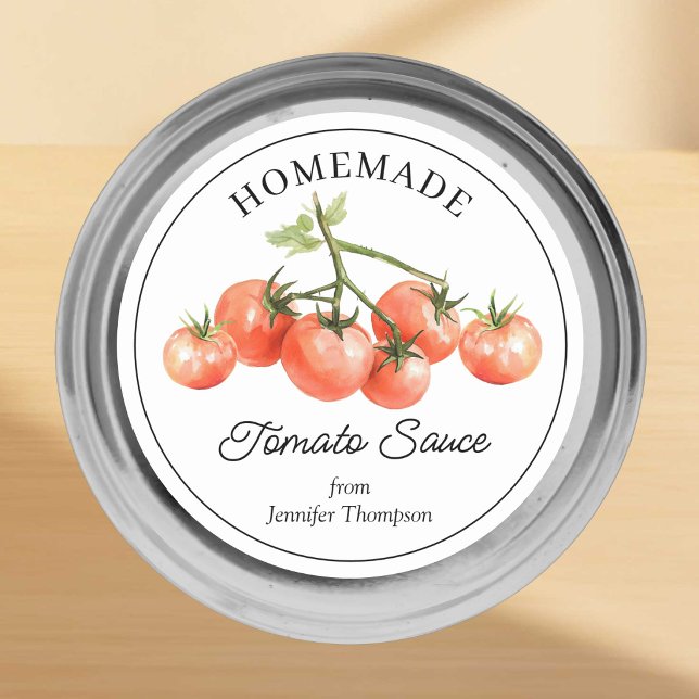 Hemlagad Tomatsousburk Etikett (Skapare uppladdad)
