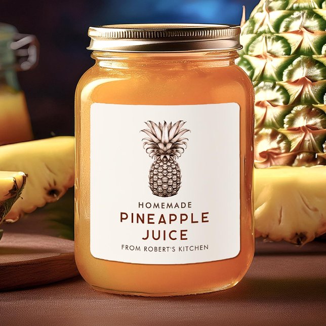 Hemlagade ananasjuice burk Etiketter (Skapare uppladdad)