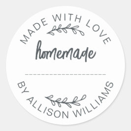 Hemlagade Bakverk Sylt Kakor Vita Runt Klistermärke