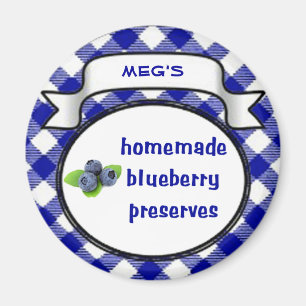 Hemlagade blåbärsylter magnet