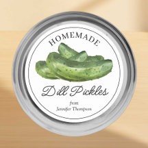 Hemlagade Dillpickelkonserveringsdekal