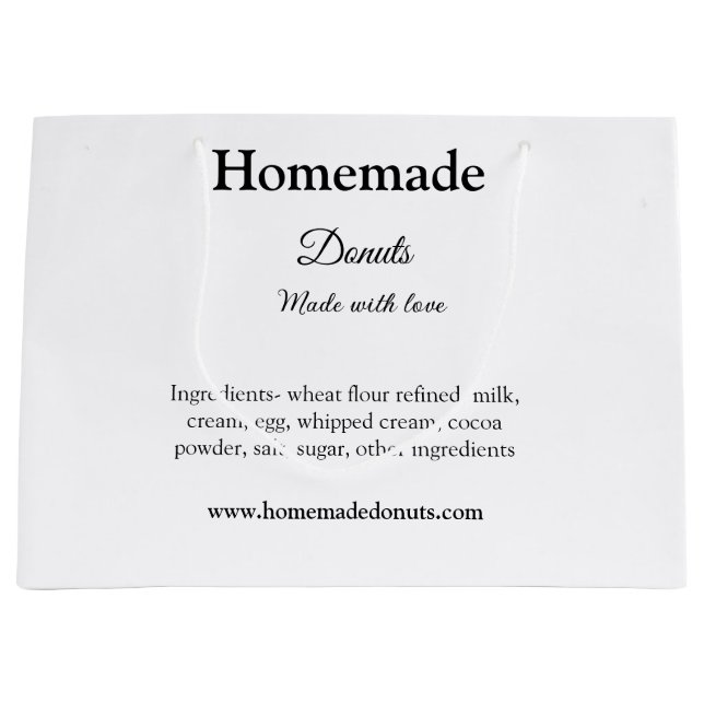 Hemlagade munkar gjorda med kärlek lägg till text  (Framsidan)