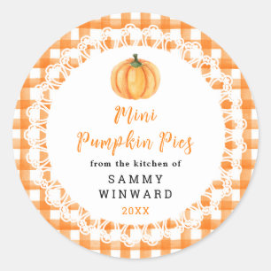 Hemlagade Pumpamuffins Etikett