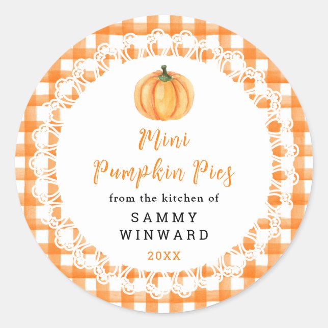 Hemlagade Pumpamuffins Etikett (Framsida)
